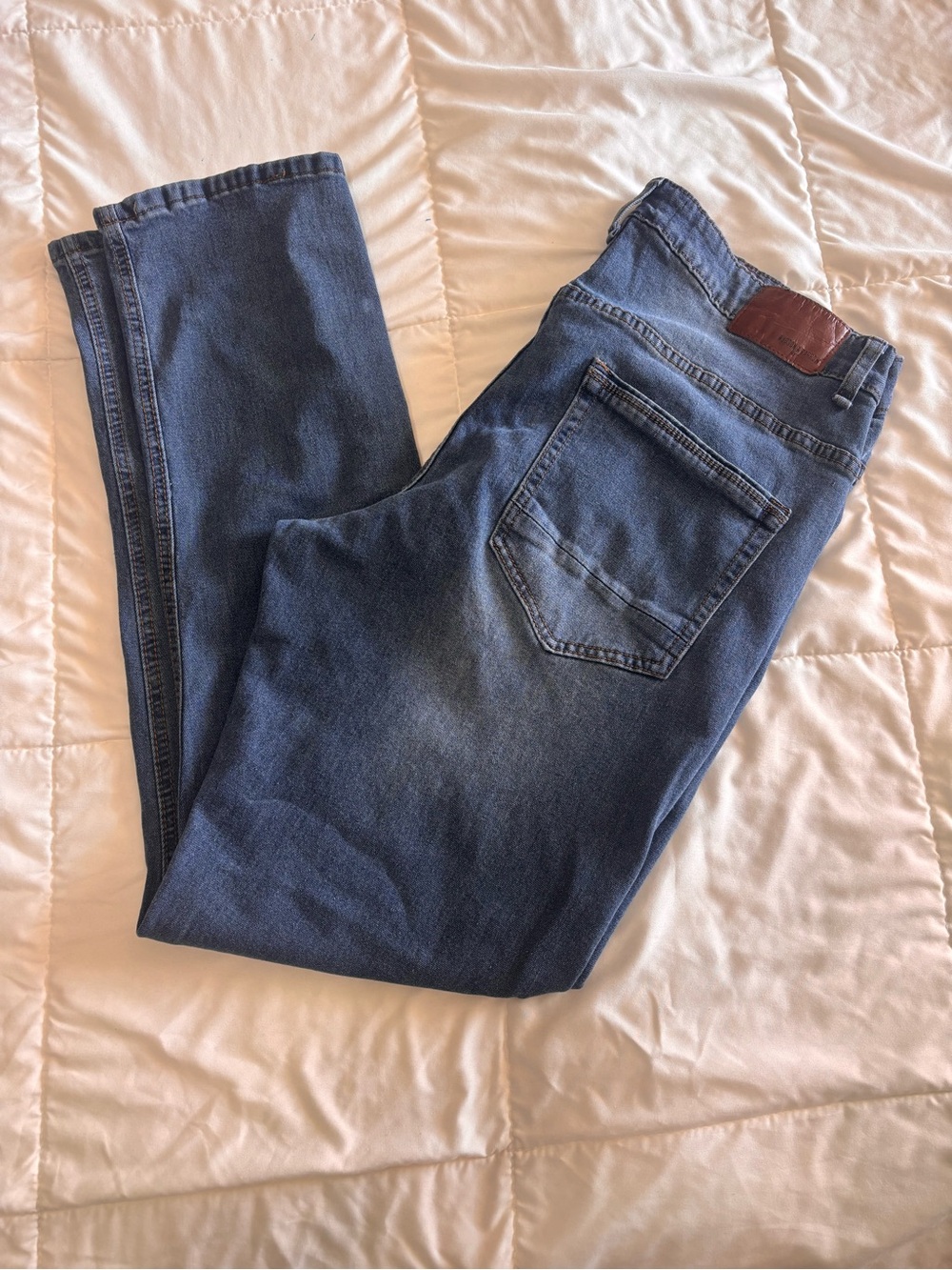 Classic Men's Hudson & Barrow Blue Denim Jeans 40X30